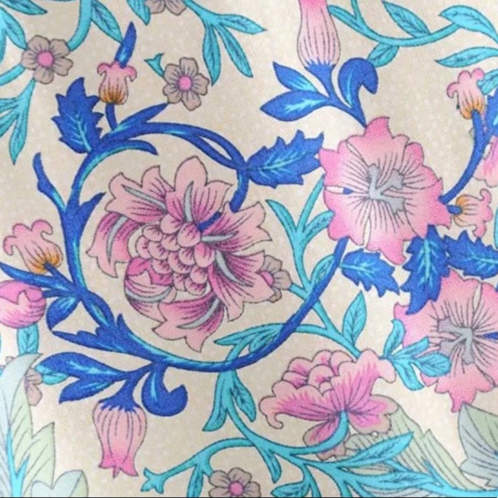 Colorful Boho Floral Gypsy Peacock Print Dress - Picture 11 of 13